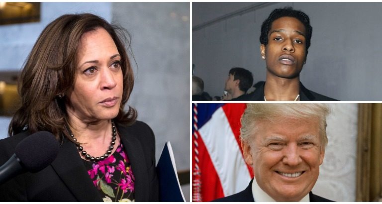 Kamala Harris Scolds President Trump for Working to Free A$AP Rocky