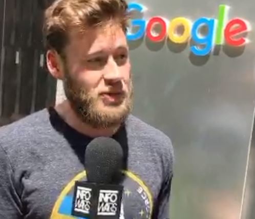 Infowars Host Owen Shroyer  Harassed Outside Google’s Austin Facility For Recording