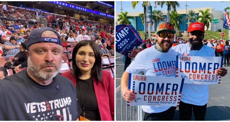 Laura Loomer Met with Supporters of Her Campaign at President Trump’s Rally